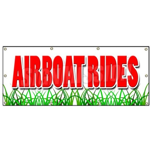 AIRBOAT RIDES BANNER SIGN everglades guided tours swamp buggy wetlands